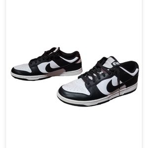 Size 10 Men- Nike Dunk Low Retro White and Black Panda (2021)